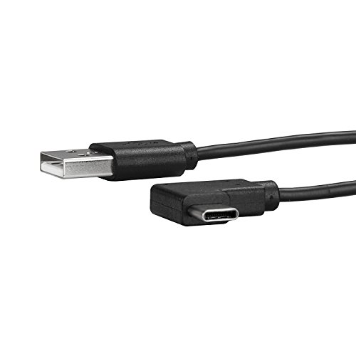 StarTech.com USB to USB C Cable - 1m / 3 ft - Right Angle USB Cable - USB A to USB C Cable - USB 2.0 Cable - USB Type C Cable (USB2AC1MR)