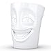 TASSEN Porcelain Mug with Handle, Joking Face Edition, 11 oz. White (Single Coffee Mug) Coffee Cup