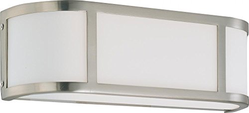 Nuvo Lighting 60/2871 Two Light Wall Sconce Vanity, Brushed Nickel Nuvo Lighting 60/2871 Two Light Wall Sconce Vanity, Brushed Nickel