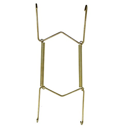 Xinlinke Lot10 Small Size Invisible Wall Plate Hanger Decorative Dish Display Holder W Shape (6 Inches)
