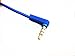 OFC Replacement Inline Remote and Mic Extension Audio Cable Cord for Monster Beats by Dr Dre Solo Solo HD Studio Wireless Pro Detox Mixr Executive Pill Headphones (Blue)