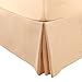 Utopia Bedding King Bed Skirt - Soft Quadruple Pleated Ruffle - Easy Fit with 16 Inch Tailored Drop - Hotel Quality, Shrinkage and Fade Resistant (King, Beige)