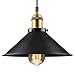 LEONLITE Industrial Hanging Pendant Light, Rustic Farmhouse Style, 10 Inch Matte Black Metal Shade, Retro Vintage Hanging Light, for Dining Room, Bars, Warehouse, E26 Base, ETL Certified