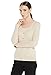 MIUK 2017 New Women's 100% Cashmere Cardigan Long Sleeve V Neck Cables Sweater