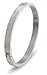 Perdy Jewelry Cross Christian Faith Bracelet - Stainless Steel Bangle for Women