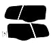 Subject 9 - Volkswagen Jetta (Sedan) Pre-cut vinyl overlay tail light PLUS tint kit (2005 2006 2007 2008 2009 2010) DARK