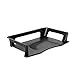 Rolodex Regeneration Recycled Plastic Stackable Side-Load Letter Tray Black (86027)