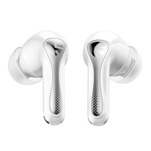 SoundPEATS Air5 Pro Wireless Earbuds with Adaptive Hybrid Noise Cancellation, Bluetooth 5.4 with Qualcomm Snapdragon Sound, 6 Mics aptX Lossless, LDAC LC3 Hi-Res Audio Bluetooth Earphones, 37H, APP