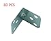 Smart&Cool Stainless steel angle code right angle, 6 hole, 35mm x 29mm x1.2mm（thick） 80Pcs