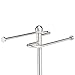 Amazon Basics Rustic Bathroom Accessory Collection - Towel Holder, Brushed Nickel