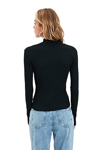 TRENDYOL Damen Sweatshirt Regular Fit – Rundhalsausschnitt, Aus Baumwolle-Mix, Bequemer Basic