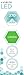 Luxrite LR21262 (2-Pack) Green LED Filament Candelabra Light Bulb, 4-Watt Equivalent to 40w Incandescent, Bright Green Color, 350 Lumens, 15,000 Hr Life, E12 Candelabra Base