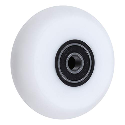 AOWISH 8-Pack 64mm Inline Skate Wheels 85A Inline Skates Replacement Wheel with Bearings ABEC-9 (White)