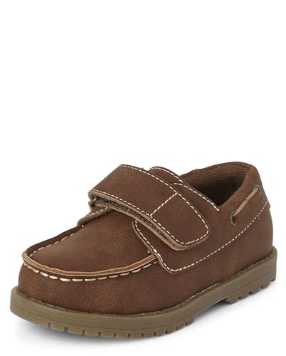 The Children's Place,Baby Boys and Toddler Slip On Boat Shoes,Tan,Toddler,11