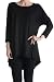 A.S Women's Rayon Span High & Low Tunic with 3/4 Sleeves-Solid-MADE IN USA