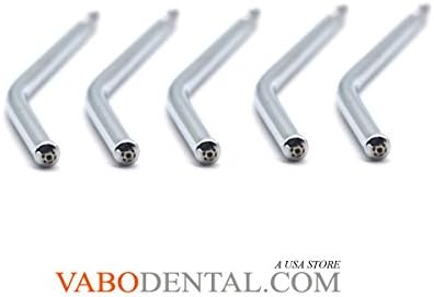 VABODENTAL Dental 3 Way Syringe Air Water Spray Nozzles Tips, Pkg of 5