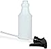 Vivaplex, 4, Large, 16 oz, Sturdy, Empty, Plastic Spray Bottles, with Black Trigger Sprayers