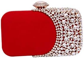 Womens Rhinestone Evening Bag Bridal Clutch Purse Wedding Party Cocktail Handbag