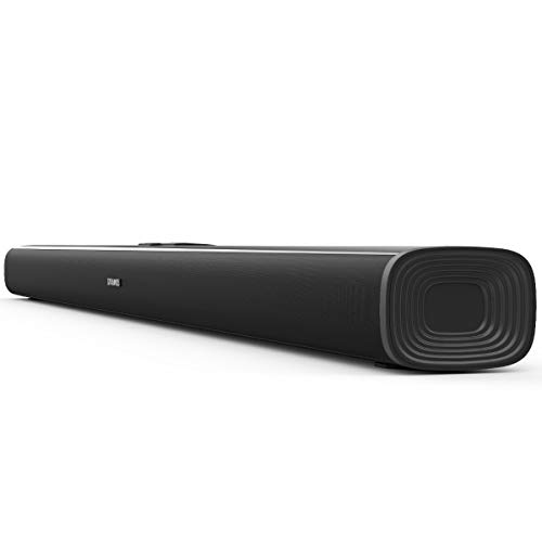 Soundbar,SAKOBS TV Sound bar with Wireless Bluetooth 4.2 Speaker and Wall Mount,Three Equalizer Mode Audio tv Sound System,Deep Bass for Home Theater, Optical/Aux/RCA Connection,Remote Control