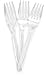 Plasticpro Clear Plastic Forks Disposable Cutlery Medium Weight Utensils 50 Count