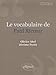 Le vocabulaire de Paul Ricoeur by