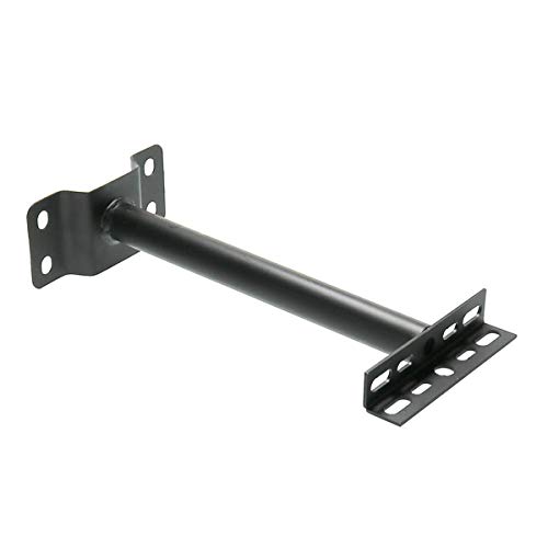 LEDUNI Bracket with arm for mounting 30 cm wall spotlights Material Steel Black Finish to Illuminate billboards and Compatible with Outdoor LED floodlights