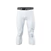 ARSUXEO Men's 3/4 Running Compression Tights Capri Pants K75 White Size Large