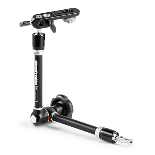Manfrotto 244 Variable Friktionsarm mit Halterung (Schwarz) für Fotografen und Videografen