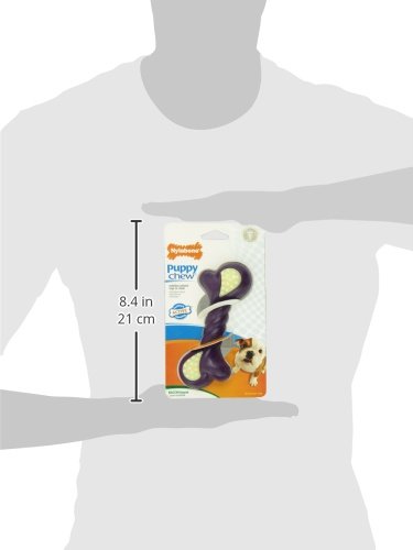 Nylabone Just for Puppies Regular Bacon Flavored Double Action Bone Puppy Dog Teething Chew Toy