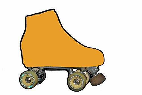 SILVYE Skate Covers for Figure Skating Orange Range (MERIGOLD Orange, Size M)