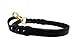 Genuine Leather Braided Dog Leash | Top grain oiled and tanned leather | Multiple lengths and widths | Matching collars available | Award winning |Official Angel Pet Supplies (Black, 2' X 3/4