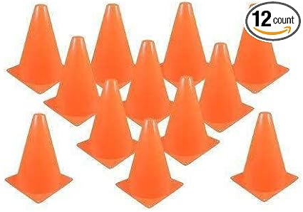 orange practice cones