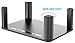 Adjustable Monitor Stand with Storage Organization. Sturdy, Durable, No-Vibration Support. Convenient Slots for Tablet or Phone & Cables. Perfect Riser for Laptop, Printer. Stylish Black