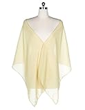 mashahan Chiffon Bridesmaid Shawls Long Evening Wraps(71inches*19inches)Gold