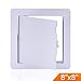 Suteck Plastic Access Panel for Drywall Ceiling 8 x 8 Inch Reinforced Plumbing Wall Access Doors Removable Hinged White