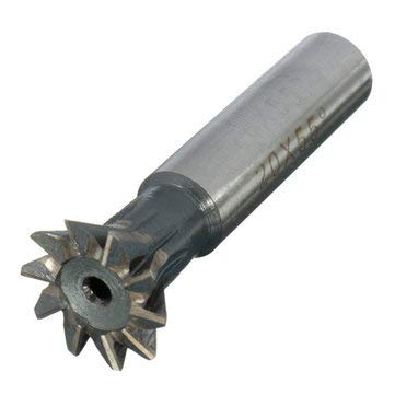 TuToy 20Mm 45/50/55/60 Degree Dovetail Cutter End Mill Cutter Milling Cutter - 55°