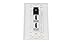 RiteAV - 1 Cat6 Black Ethernet Port and 2 HDMI Female Decorative Wall Plate - White