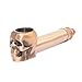 Exclusively Designed Bronze Retro Mini Skull with Detachable Private Tool, 5 Stainless Steel mesh Filters, 3 in 1 Scraper and Cleaning Cloth
