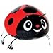 Miyaya Assorted Ladybug Insect Walking Animal Balloon Pet Air Walker For Children Kids Fun Party,Set of 3 (red, yellow, pink)