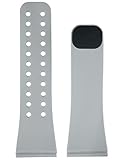 LIfeTrak Super-Soft ComfortFit Band - Reversible/Interchangeable, Black/Titanium