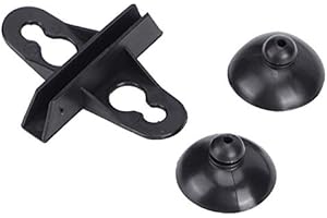 40Pcs PVC Aquarium Fish Tank Suction Cup Separating Board Divider Support Clip Insulation Clip (Black)