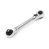 Geesatis 1/4 Inch Mini Double Headed Ratchet Wrench
