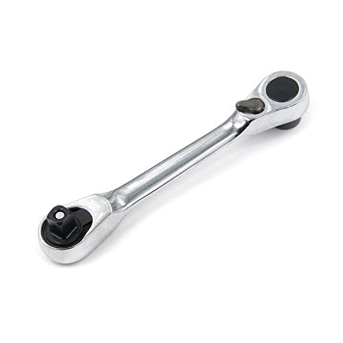 Geesatis 1/4 Inch Mini Double Headed Ratchet Wrench