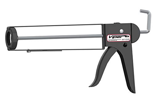 Albion Engineering H10D Viper Line Manual Skeleton Cartridge Caulking Gun with Hex Rod, No Drip, 1/10 Gallon, 10:1 Drive