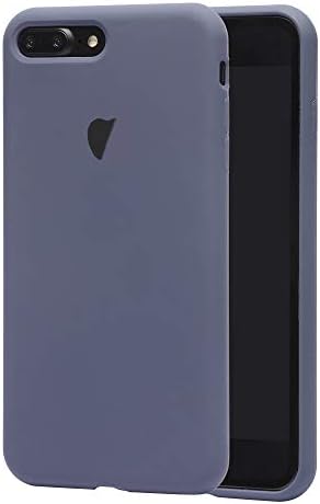 LIRAMARK Liquid Silicone Soft Back Cover Case for Apple iPhone 7 Plus / 8 Plus (Midnight Blue)