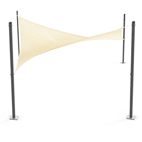 E&KSunrise Sun Shade Sail Pole, Stand Post 8' Feet Tall (96") Heavy