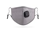 Anti Pollution Cotton mask N95 Washable Cotton Respirator mask/air Pollution mask with Valve and 6 Replaceable Filters for Men and Women