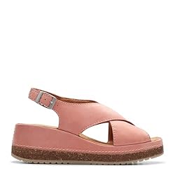 Clarks Women's Kassanda Step Wedge Sandal, Peach