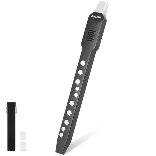 34CM, 800mAh, Instrumento de Sopro Eletrônico, Instrumento de Sopro Digital com 12 Tons E Conectividade MIDI, Mini Instrumento se Saxofone, Flauta Doce, Flauta, para IOS, para Android, para Windows