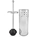 Home Intuition Chrome Vented Toilet Plunger and Canister Holder Drip Cup, 1 Pack